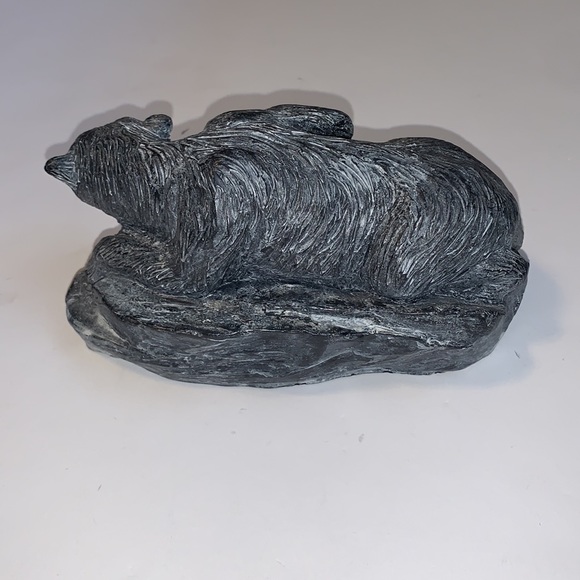 Pearlite Stonecraft Molded Grey Cougar Knick Knack Figurine - Picture 6 of 11